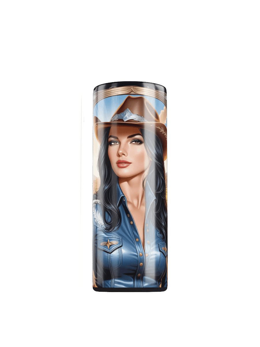 Beautiful Cowgirl 20 oz Skinny Stainless Steel Tumbler - v4 product image (1)