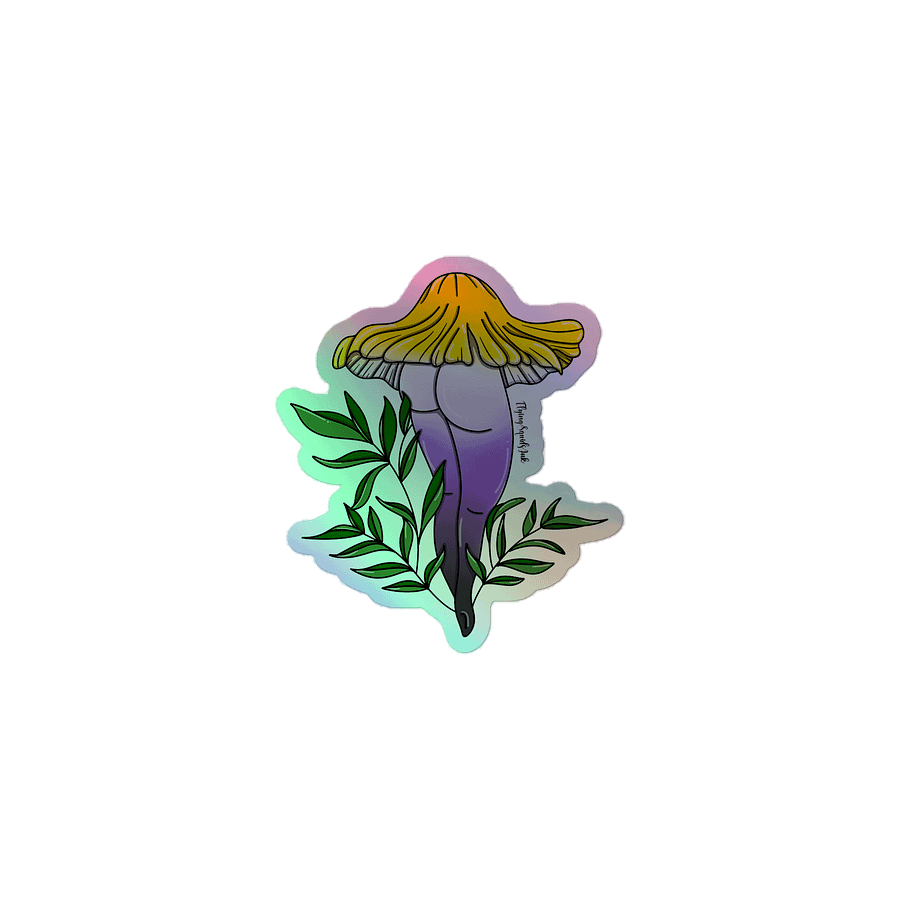 Nonbinary Mush- Holo Sticker product image (1)