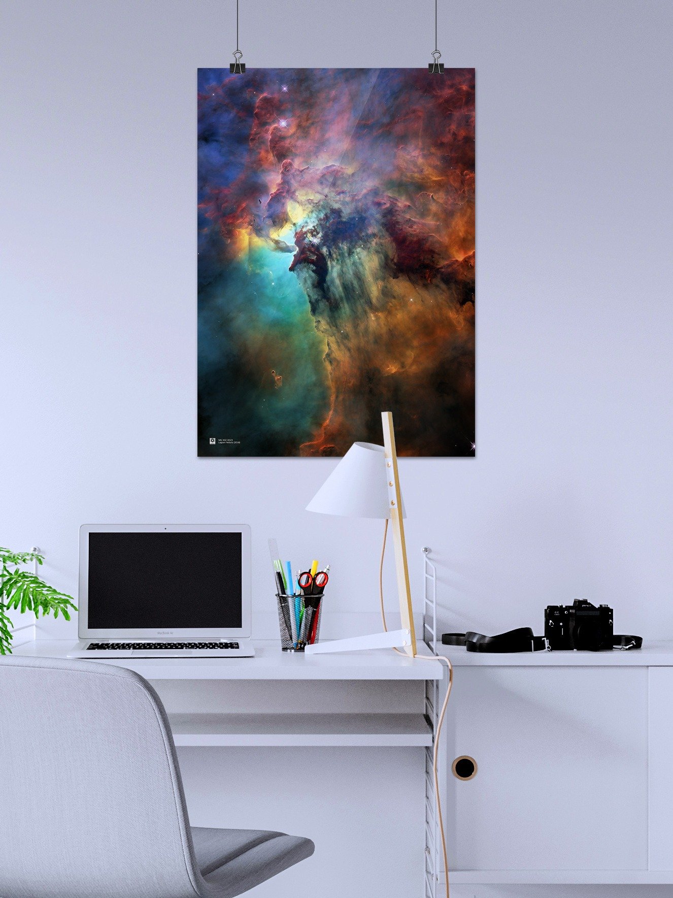 Lagoon Nebula (2018), M8, NGC 6523, NASA Hubble Space Telescope — Hi-Res Space poster, science poster, space photo product image (2)