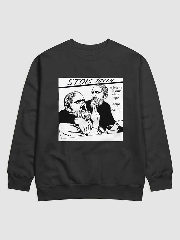 Stoic Youth Zeno of Citium quote Cotton Heritage Premium Sweatshirt product image (1)