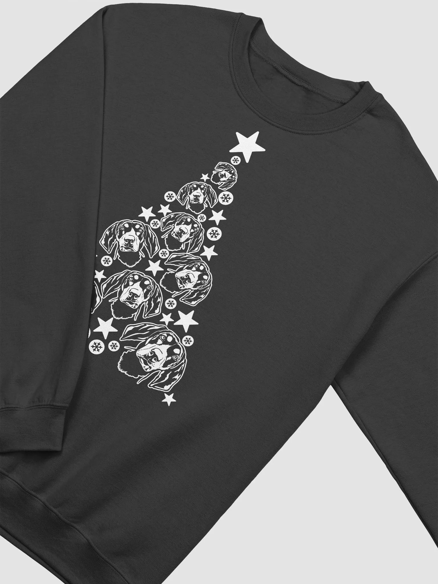 Bluetick Coonhound Christmas Tree Sweatshirt Design for Bluetick Coonhound Paw-rents product image (3)