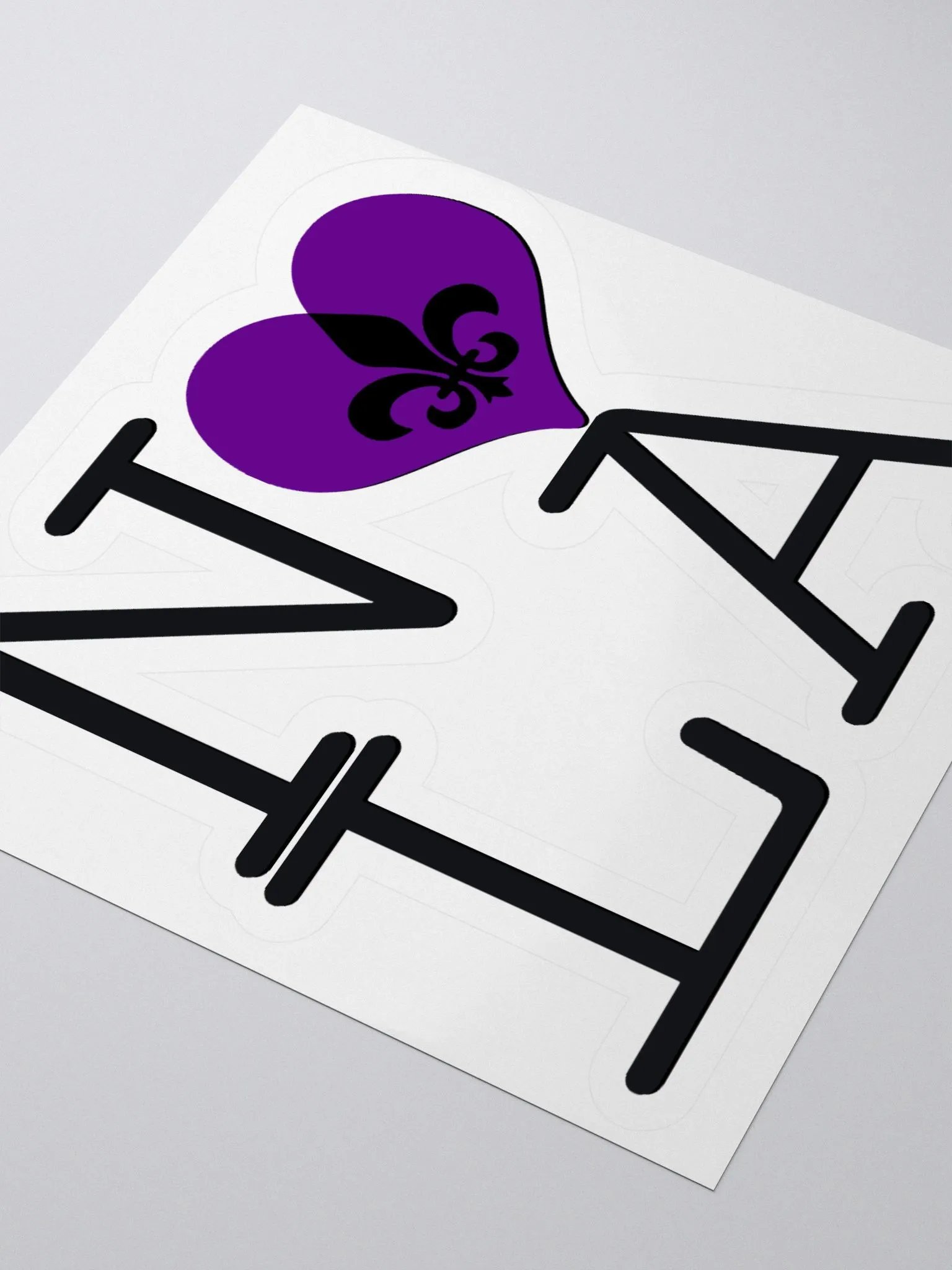 I LOVE NOLA **BIGSHOT STICKER** (PURPLE HEART + IMAGE POP) product image (3)