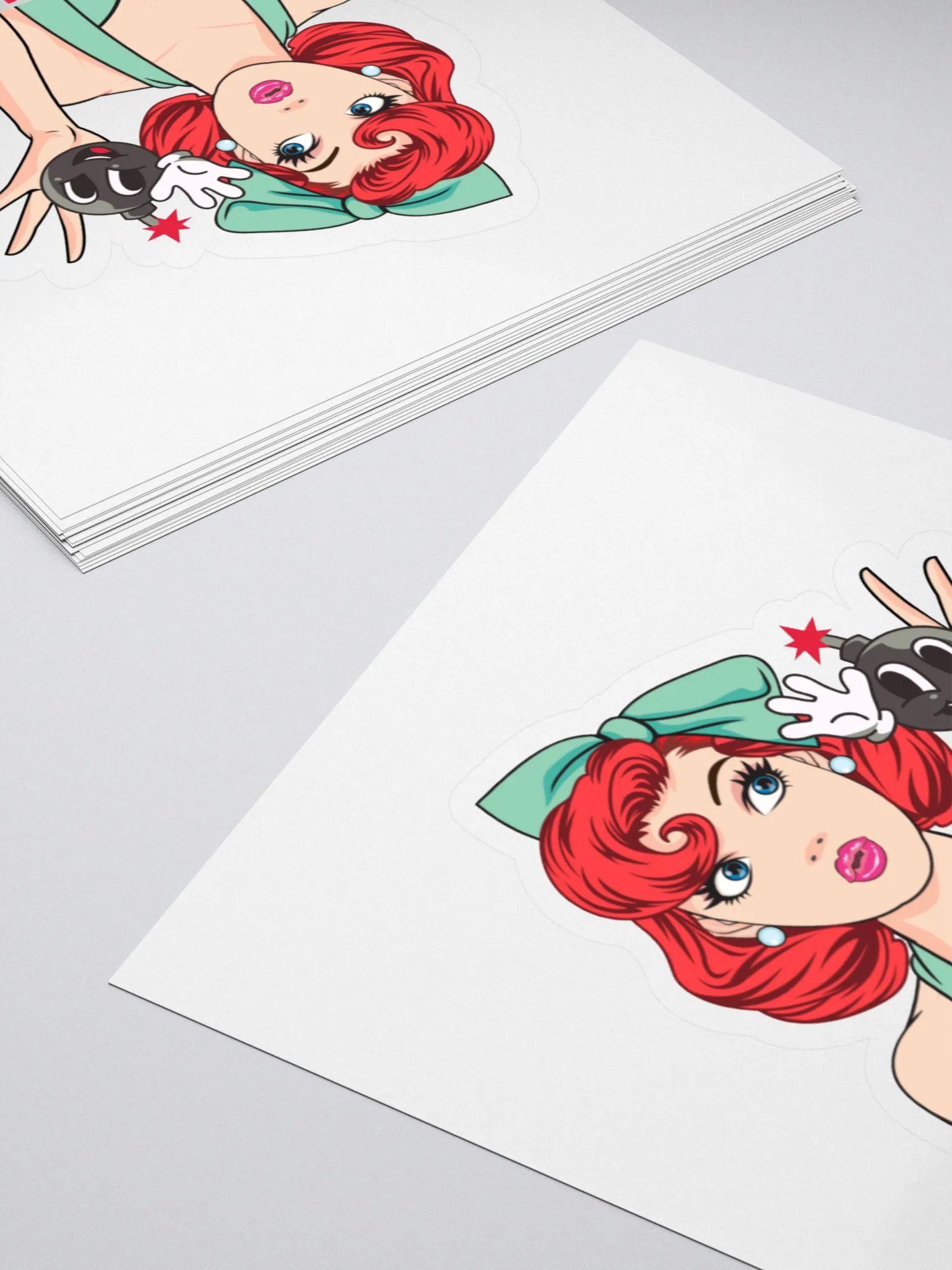 Bombshell Kiss Cut Stickers product image (4)