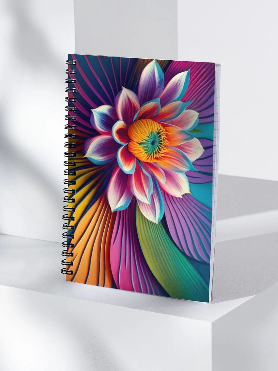 Vibrant Petals Spiral Notebook product image (4)
