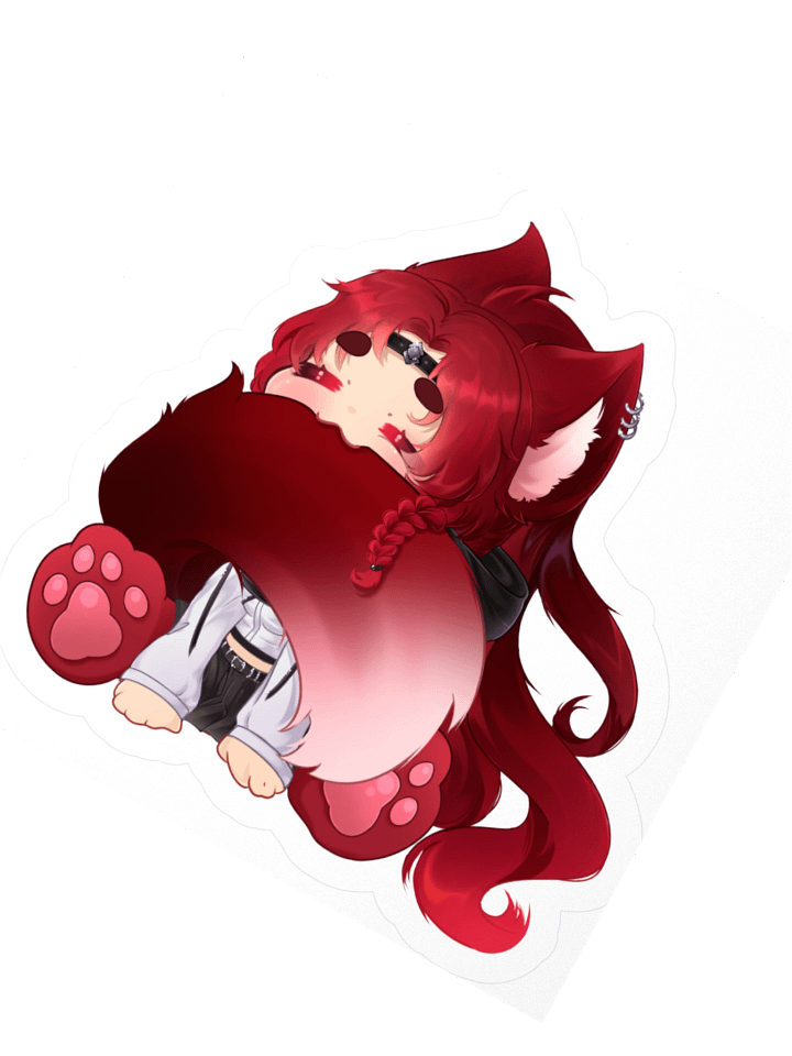 Tail Nom Star Kisscut Sticker product image (6)