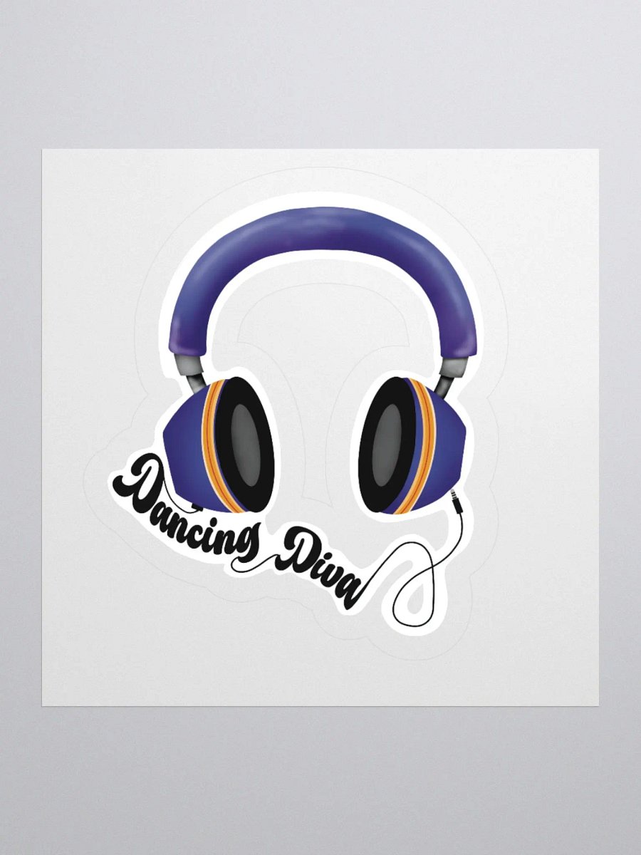 Dancing Diva Headphones Sticker product image (4)