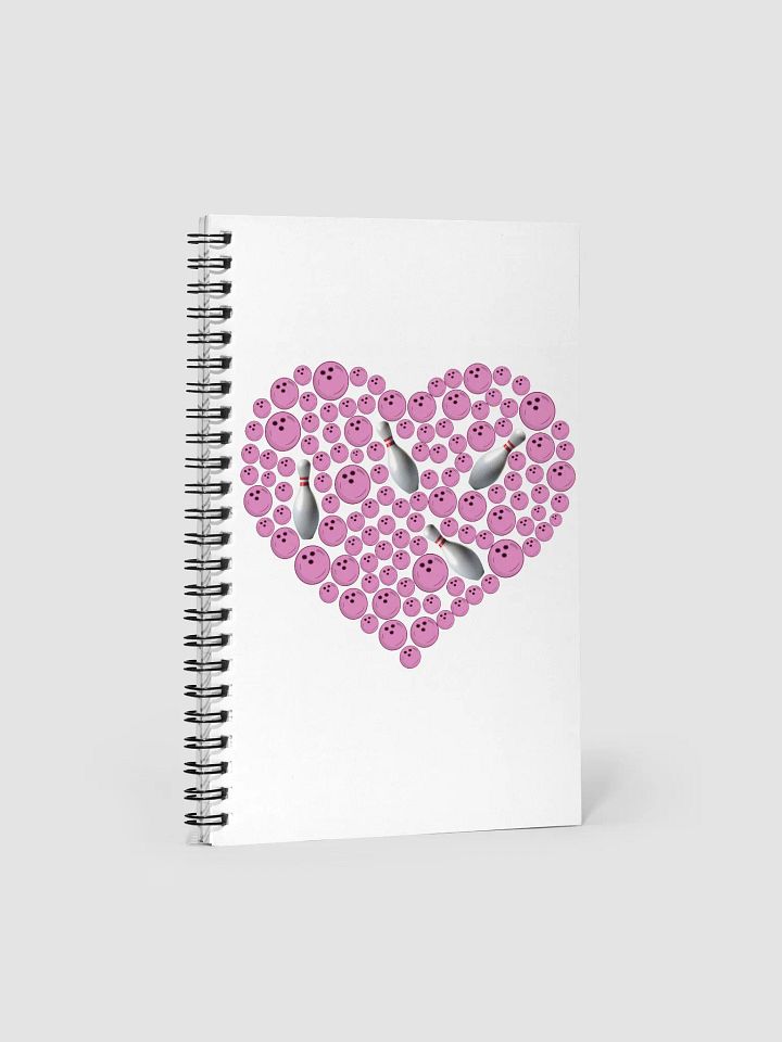 Heart Bowling Strikes Notebook product image (1)