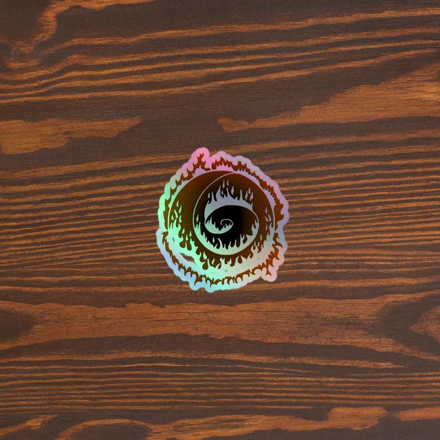 Inferno Spiral Holographic Sticker product image (3)