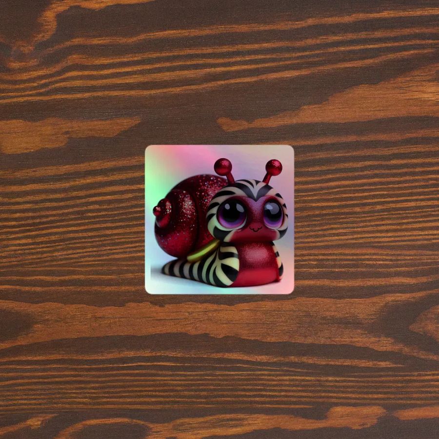 Sparkly Snail Holographic Sticker Set product image (5)