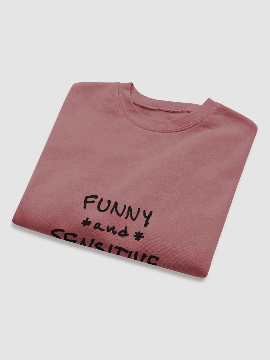 FUNNY *and* SENSITIVE printed cropped crewneck product image (5)