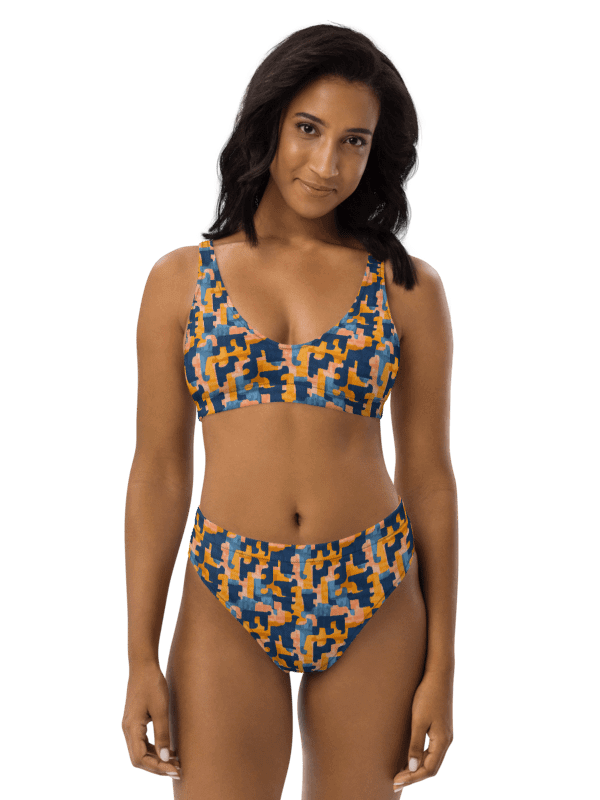 Flowing Shapes | Recycled High Waisted Bikini product image (1)