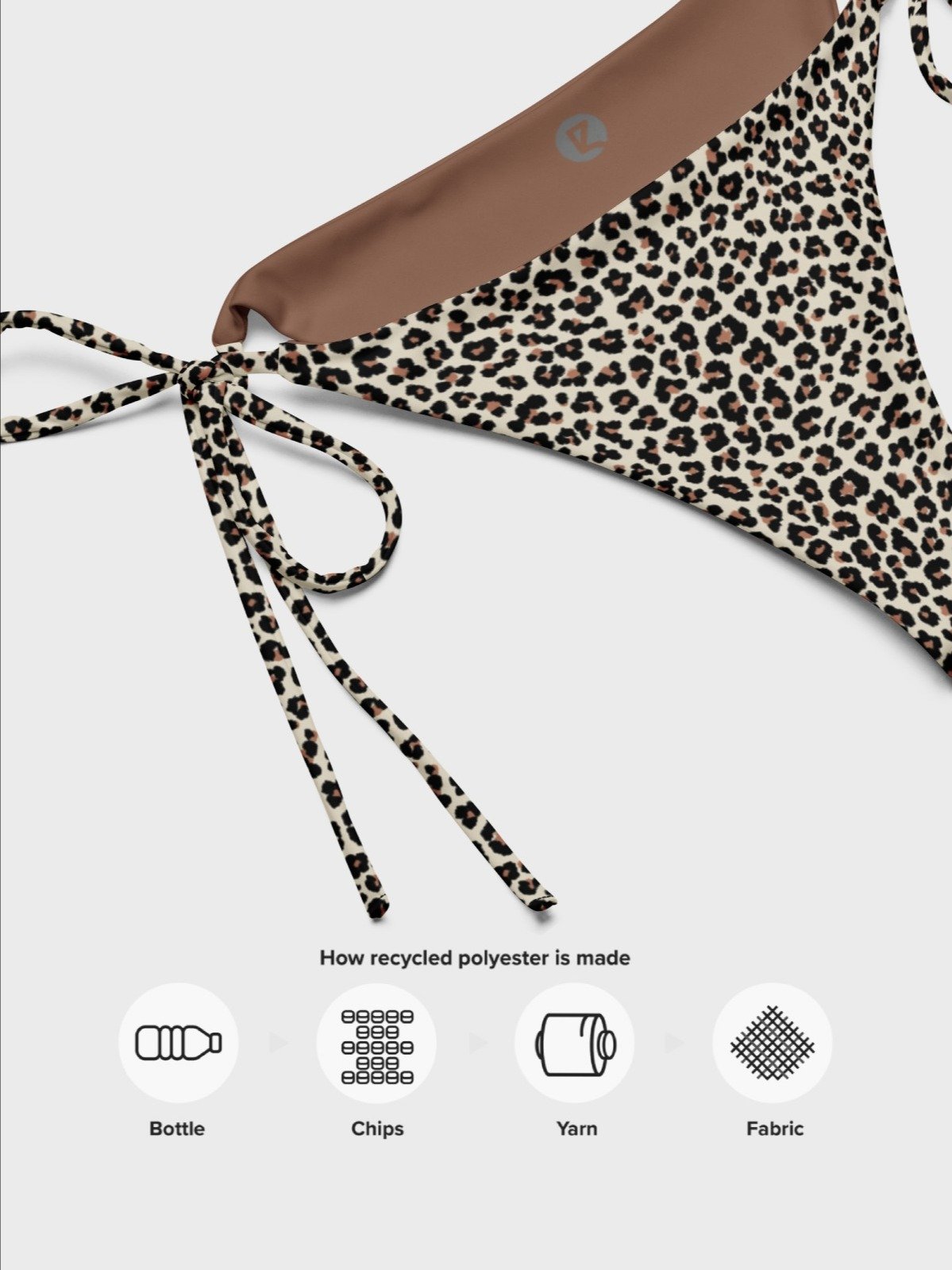 Triangle Bikini Bottom "Abstract Animal Leopard Skin Fur Pattern" product image (6)