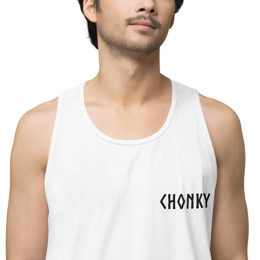CHONKY - Tank Top Men Black Embroidery product image (11)