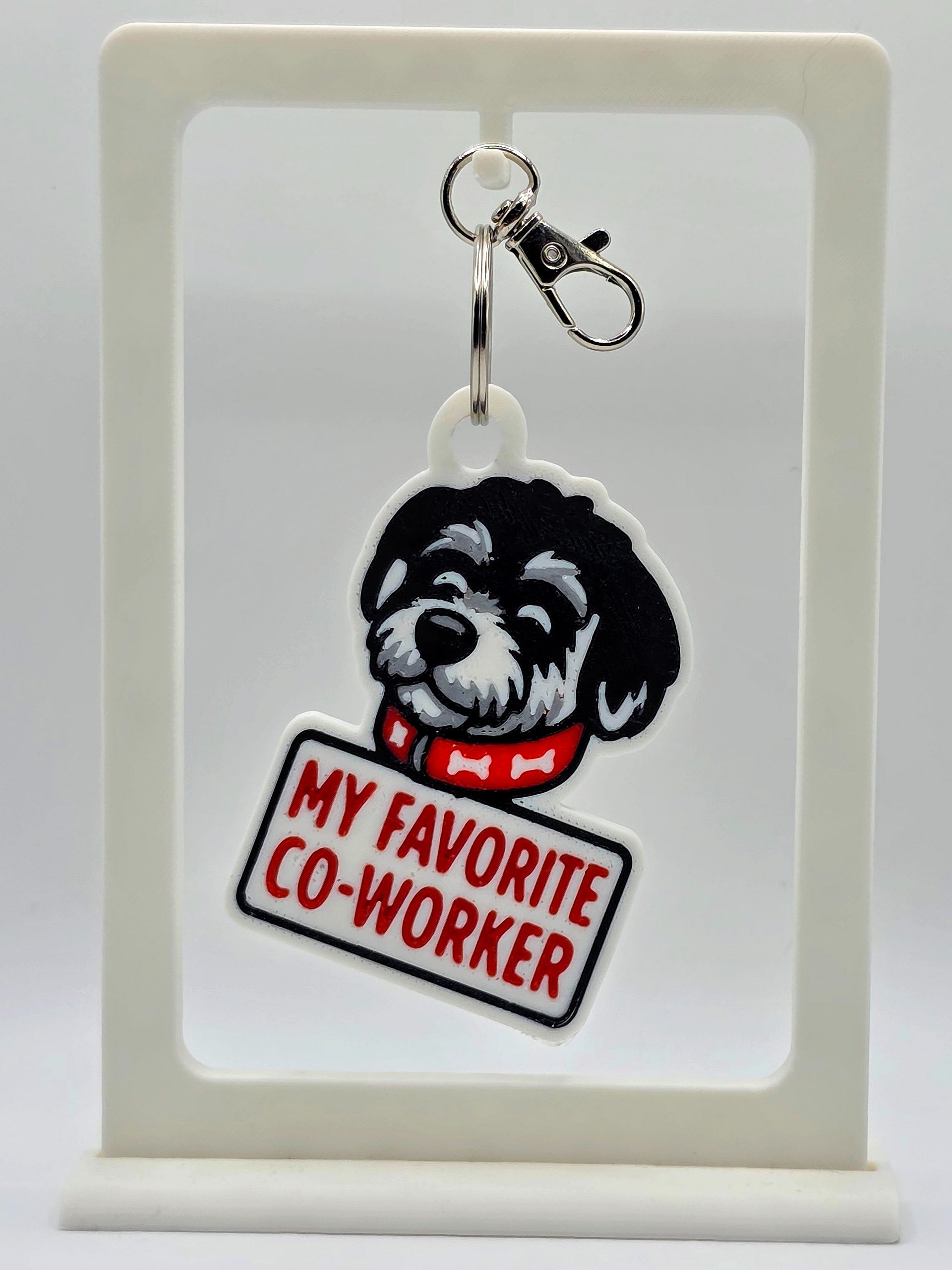 🐶 My Favorite Co-Worker Keychain – Dog Lover Gift 🐾 product image (1)