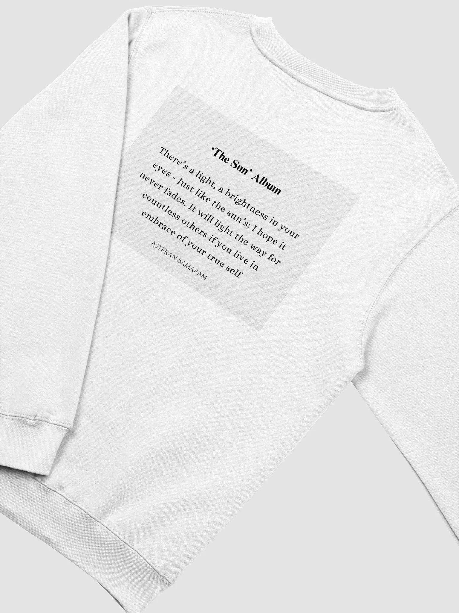 Copy of 'The Sun' Album Pre-release Sweater (White) product image (4)