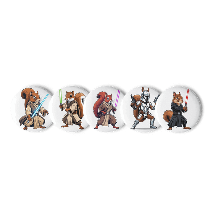 Squirrel Wars Button Set product image (1)