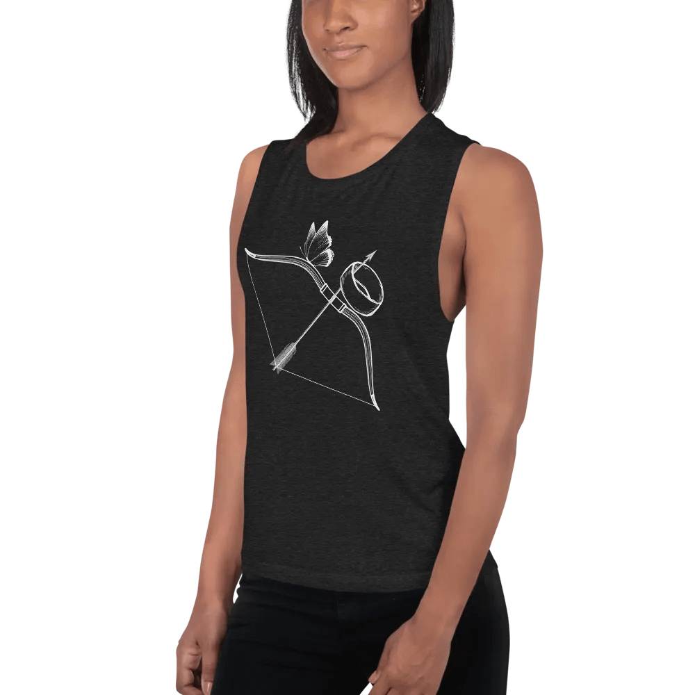 Bow, Arrow, Cuff & Butterfly Flowy Muscle Tank product image (2)