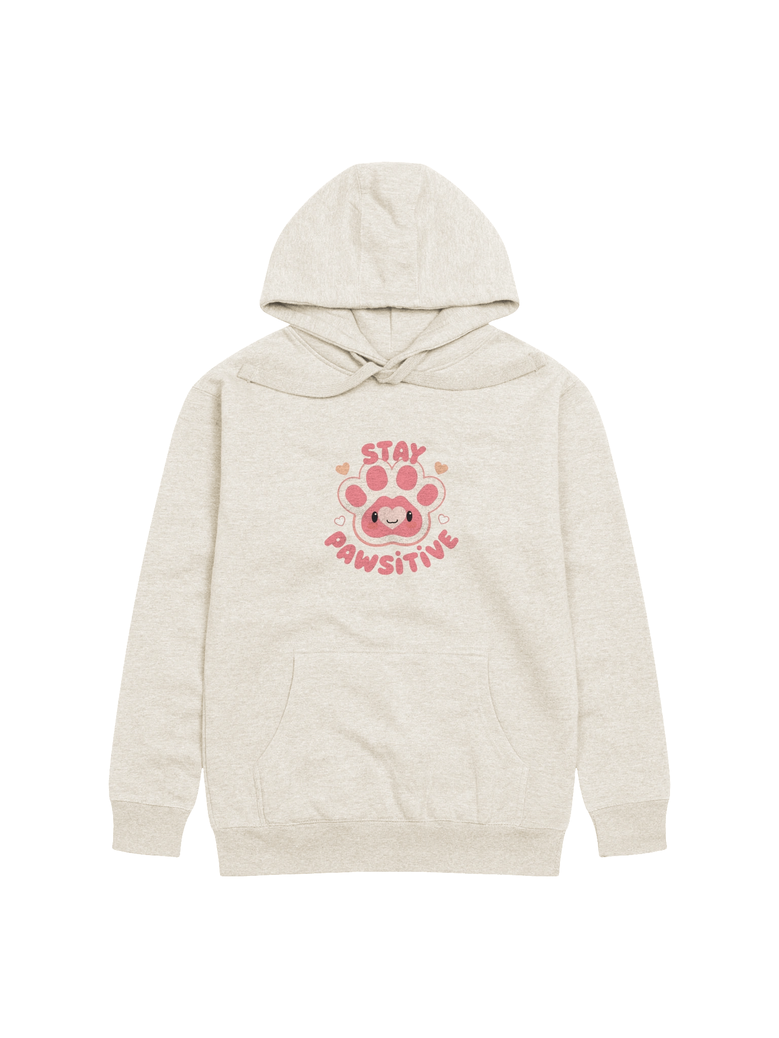 Stay Pawsitive – Cute Kawaii Paw Hoodie product image (25)