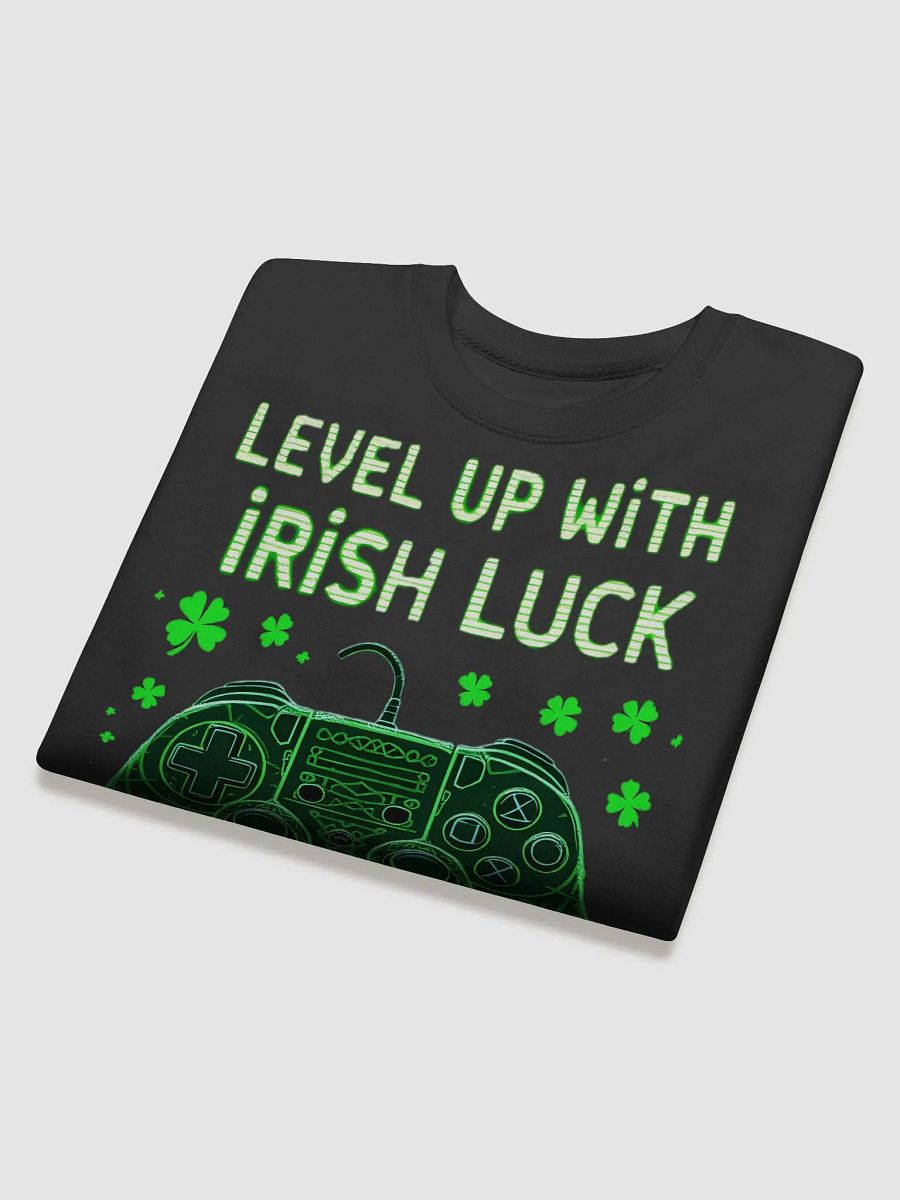Level Up with Irish Luck | St. Patrick’s Day Gaming Sweatshirt for Gamers product image (24)