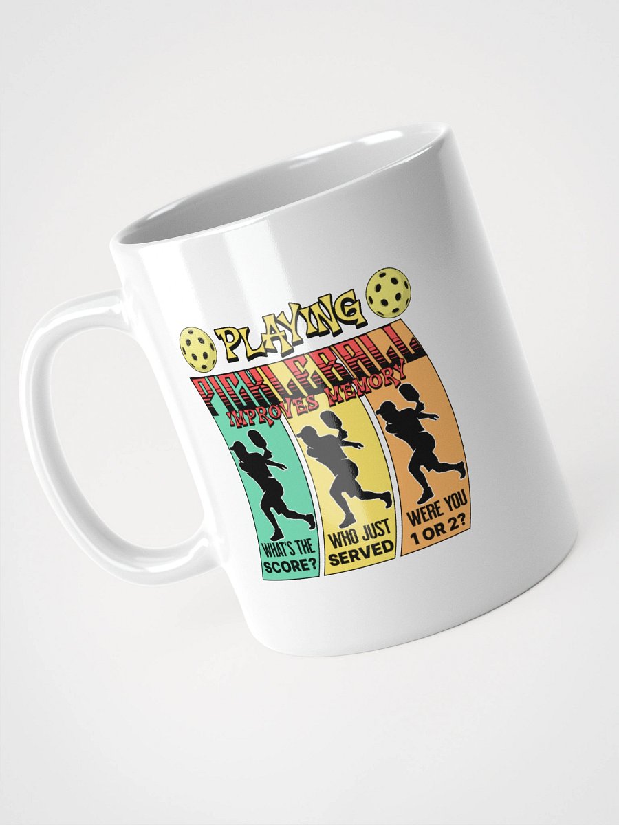 Playing Pickleball Improves Memory Ribbon Mug product image (2)