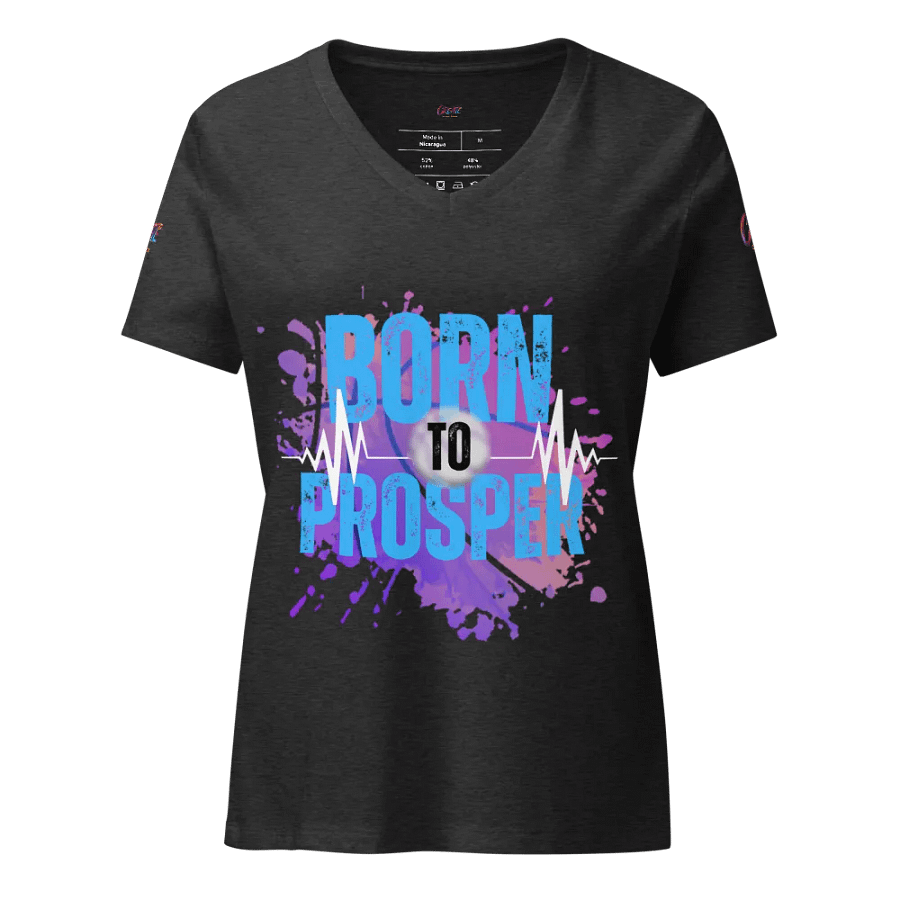 Expressive Born to Prosper Women's V-Neck Tee product image (3)