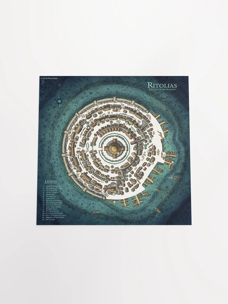 RITOLIAS CITY POSTER 10'' X 10'', 12'' X 12'' product image (4)