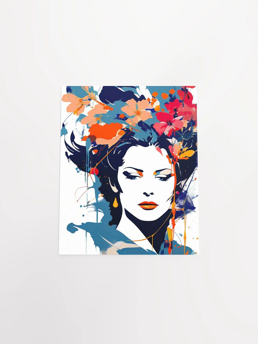 Abstract Woman v4 - Vintage Style Poster - Girly - Small and Standard Sizes - 8x10-11x14-12x16-16x20 Inches product image (14)