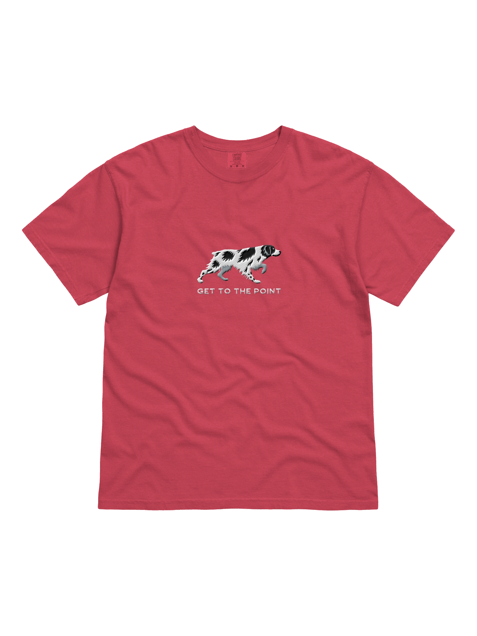 Get to the Point T-Shirt(Embroidered) of a Brittany Spaniel(Black & White) product image (41)