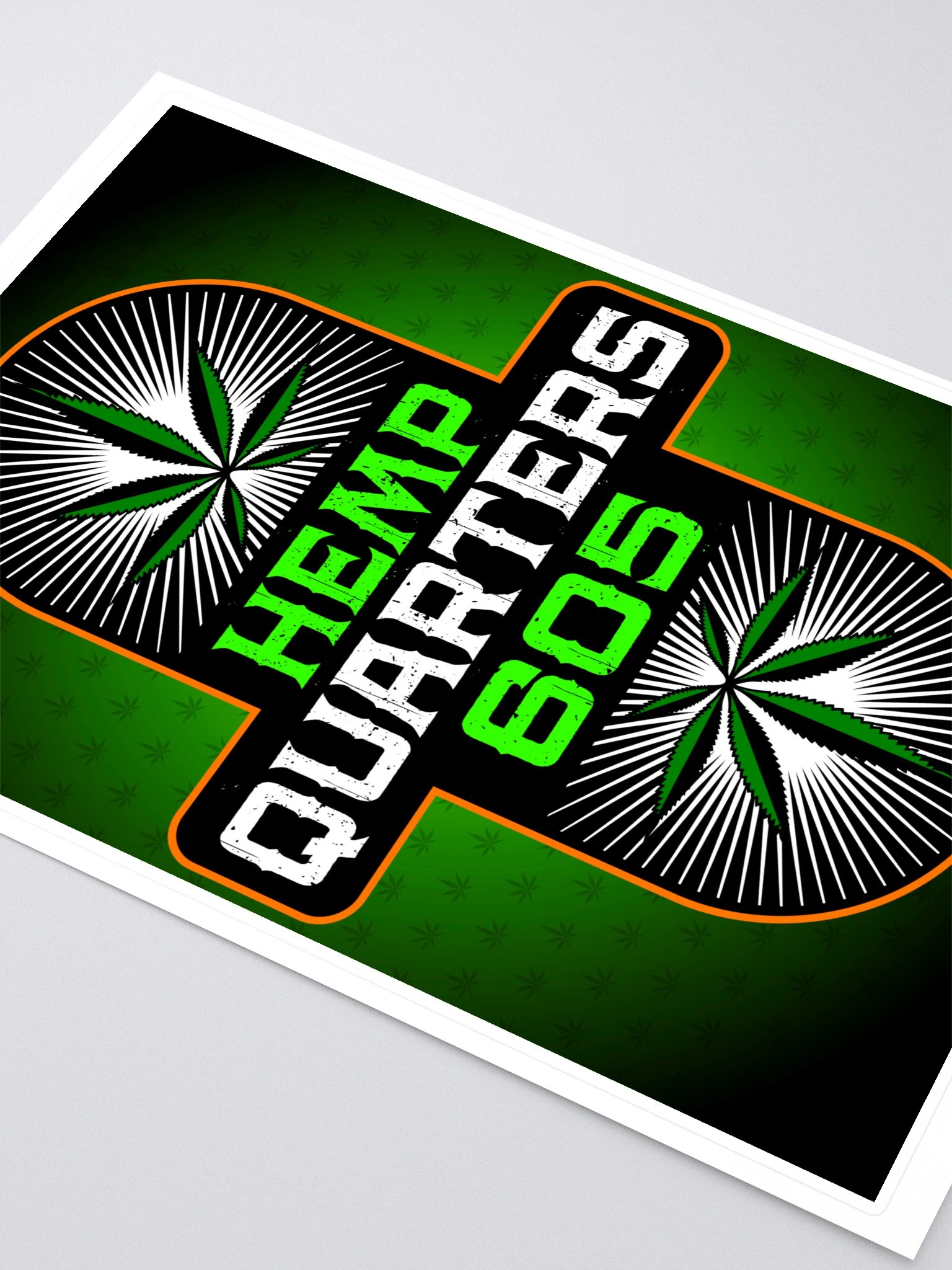 Hemp Quarters Sticker (5.83