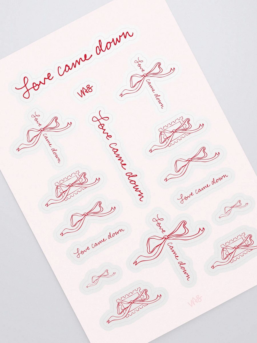 Love Came Down (Sticker Sheet) product image (1)