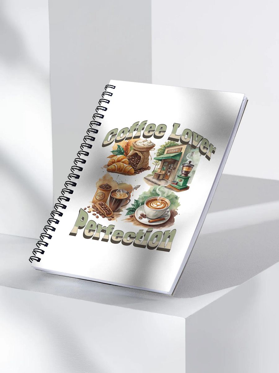 Coffee Lover Perfection Collage Spiral Notebook product image (3)