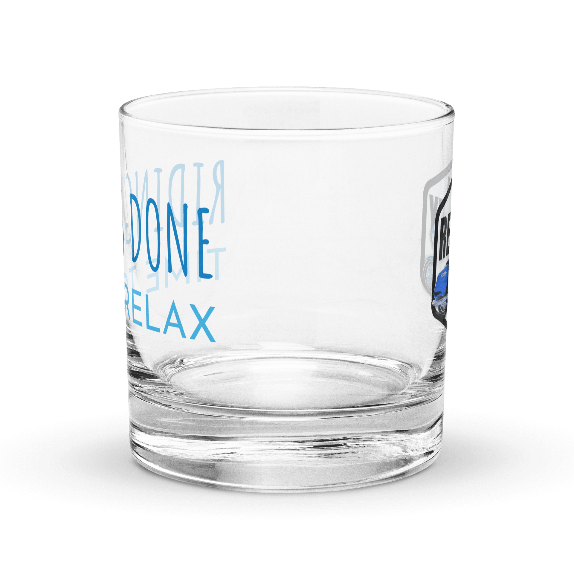 Road Reality Post-Ride RELAX Rocks Glass product image (4)