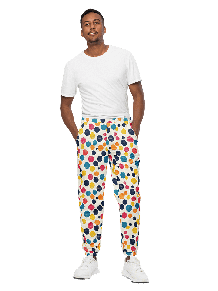 Polka Dot Illusion Vintage Retro Unisex Track Pants product image (1)