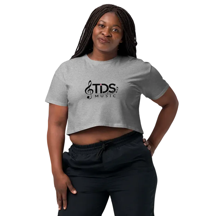 TDS Music Women's Cropped T-Shirt with Music Note Logo in Multiple Colors (XS-XL) product image (2)