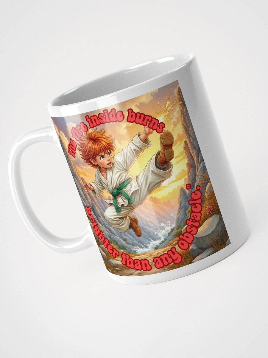 The Fire Inside – Motivational Martial Arts Mug (Double-Sided) product image (3)