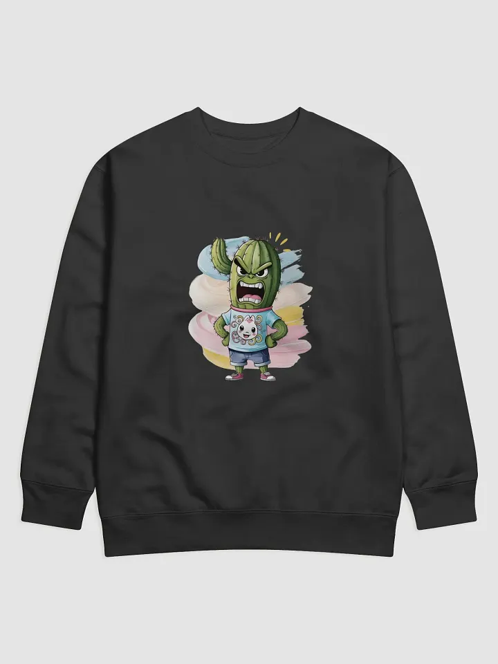 Spiky Cactus Cartoon Premium Sweatshirt product image (3)