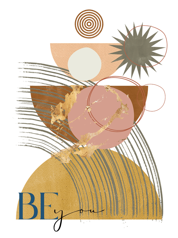 Digital Download 'Be You ' Abstract Art Print product image (1)