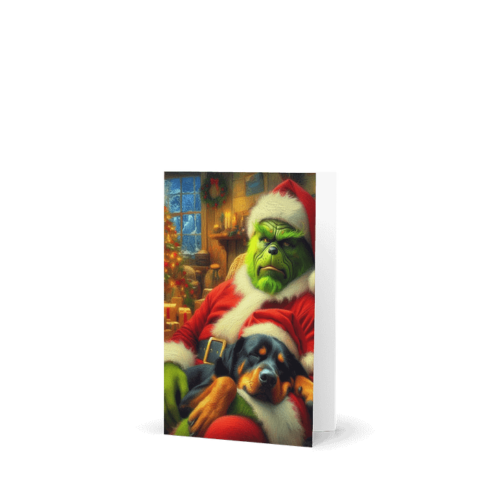 Grinch & Rottweiler Greeting Card product image (1)