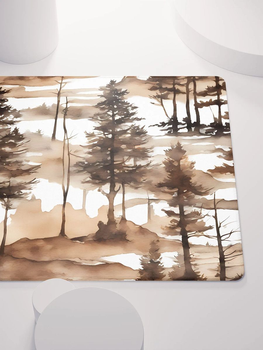 Sepia Pine Trees All over the Place, Gaming Mouse Pad, 2 Sizes product image (5)