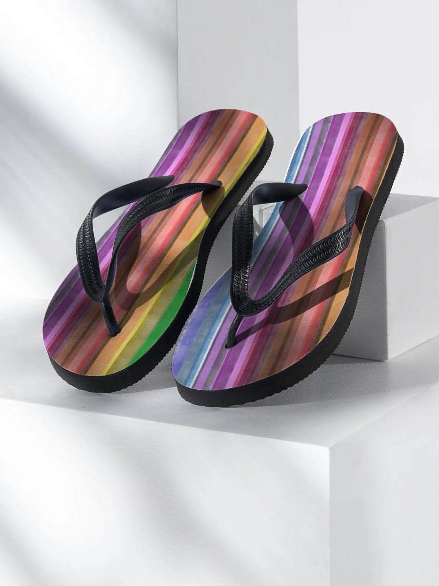 Cool Gouache Striped Flip-Flops product image (3)