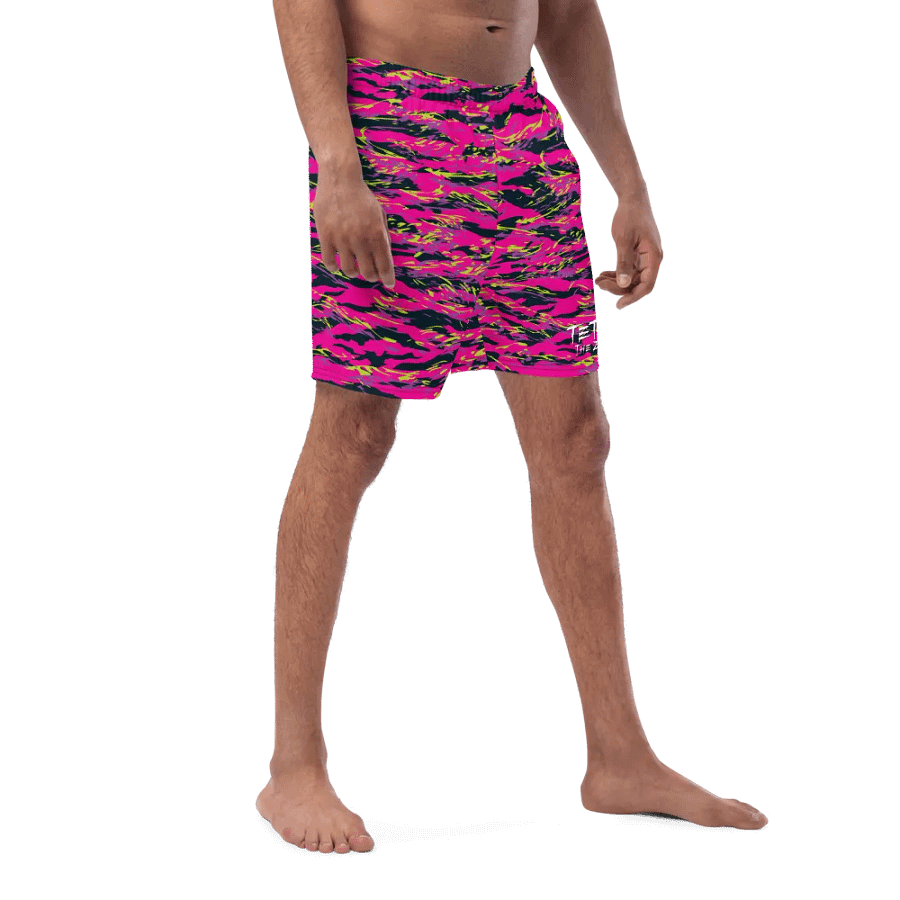 Pink Camo Swim Trunks product image (8)