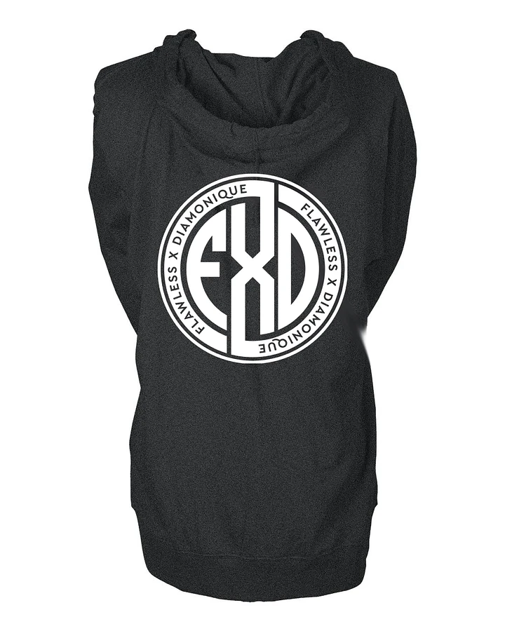 FXD Charcoal Lightweight Beach Hoodie w/White Logo product image (2)