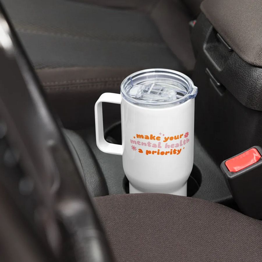 Mental Health Priority Travel Mug product image (8)