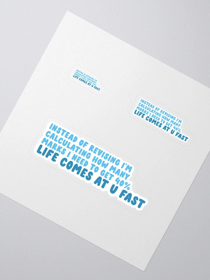 Life Come At You Fast Sticker product image (2)