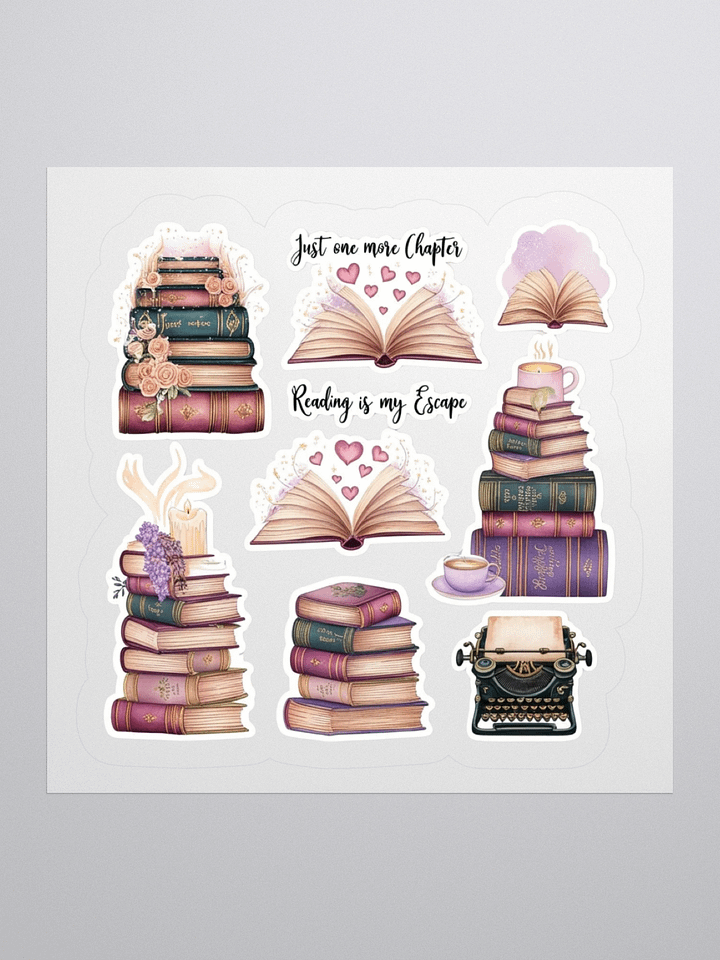 Bookworm Dream Kiss Cut Stickers product image (1)
