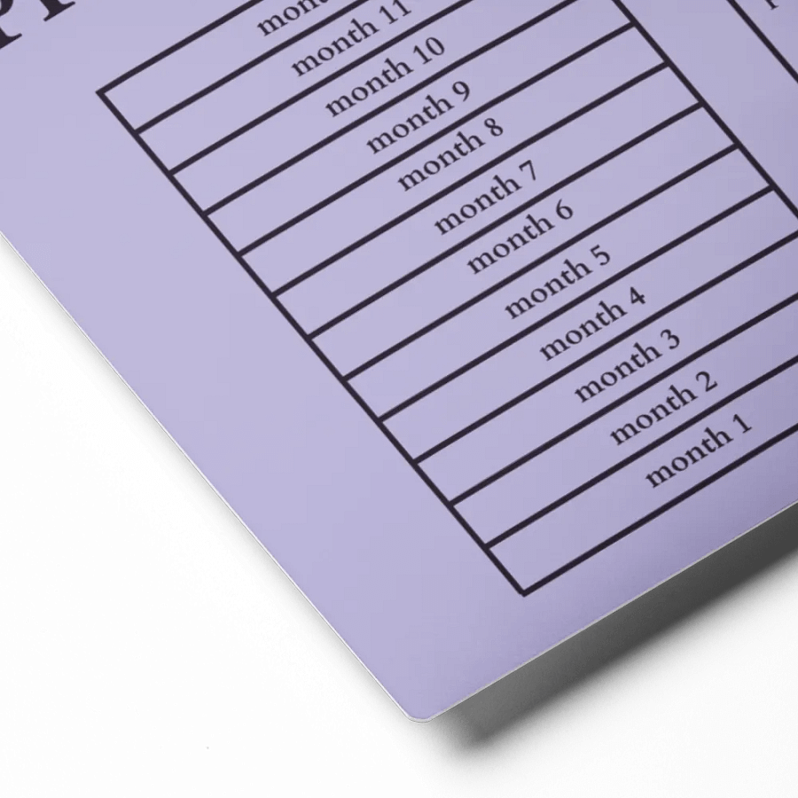 HIGHFALUTIN ANNUAL RENT TRACKER (concord design 2) product image (2)