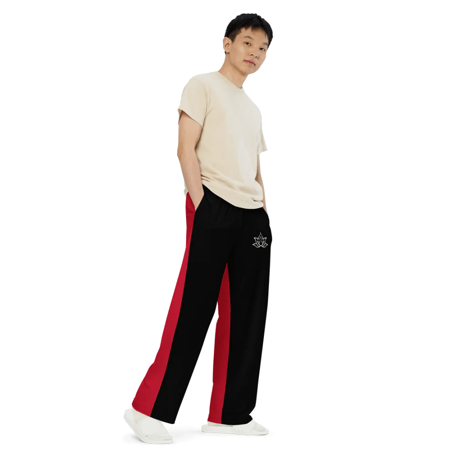 Burning Lotus Unisex wide-leg pants product image (7)
