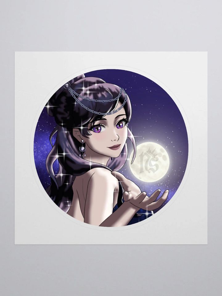 Nightshade Queen ASMR Round Sticker product image (3)