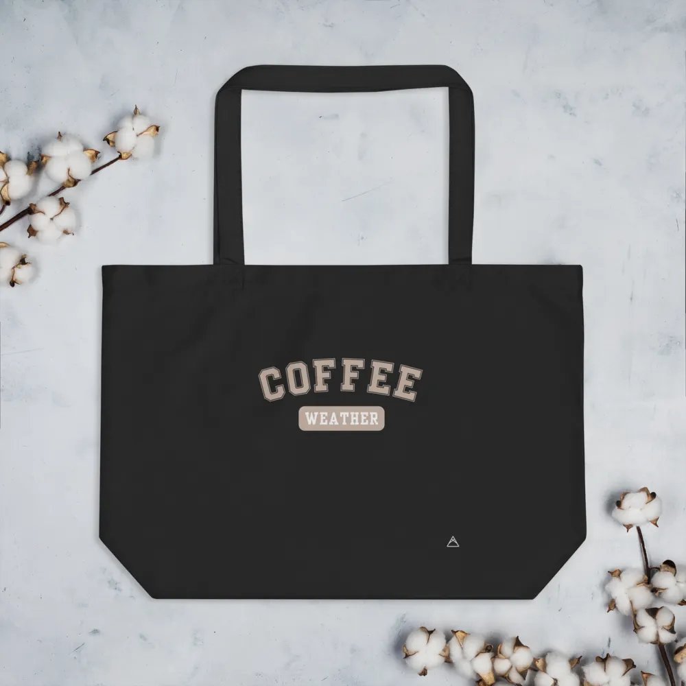 Coffee Weather | Black Tote (Latte) product image (3)