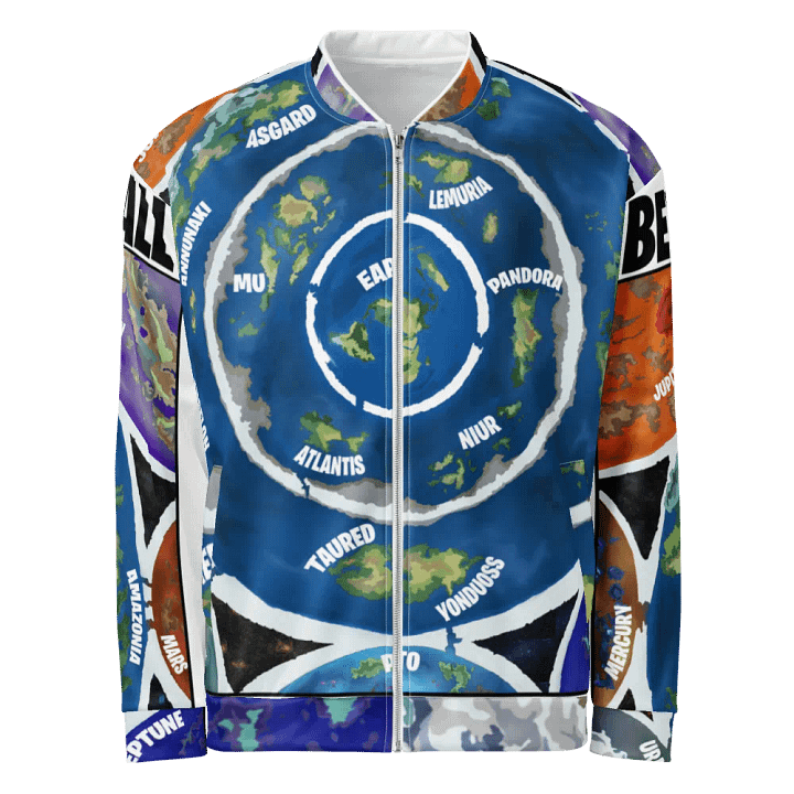 Premium All Over Print Bomber Jacket Beyond The Ice Wall Map product image (1)